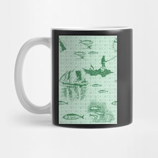 Tammie Norie Fishing - Green Mug